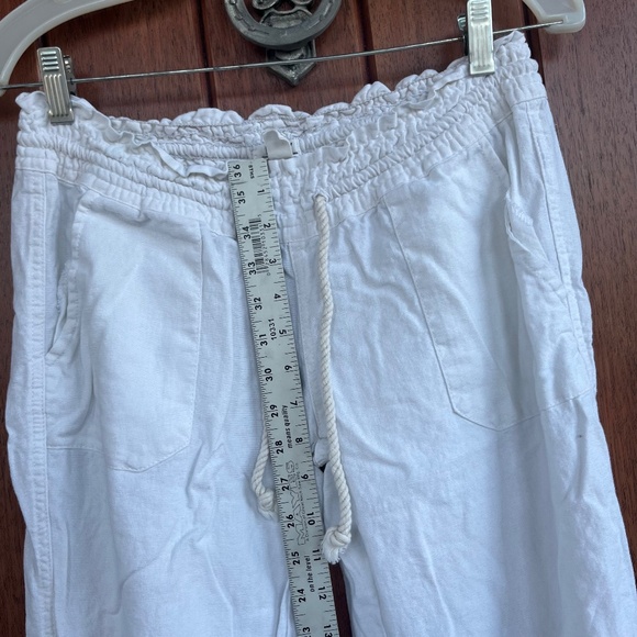 Women's White Roxy Pants - Picture 6 of 7
